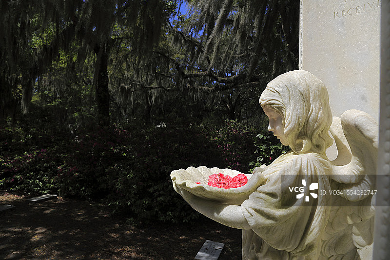 陵墓雕像的特写图片素材