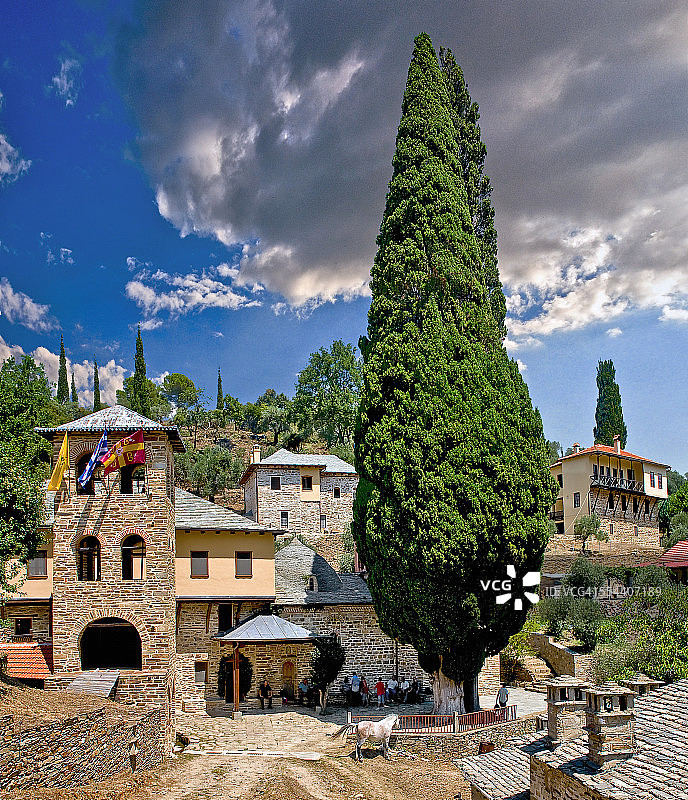 圣潘捷列伊蒙圣堂全景图片素材