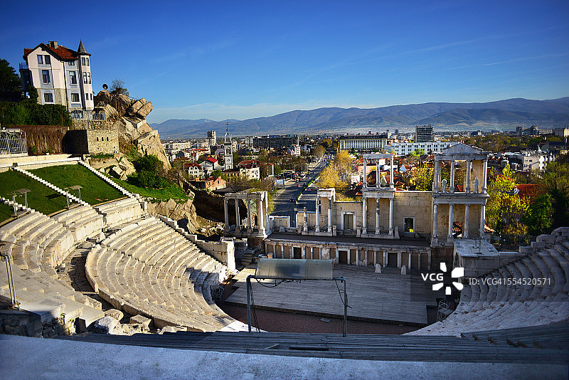 保加利亚普罗夫迪夫古剧场 (公元117年)图片素材