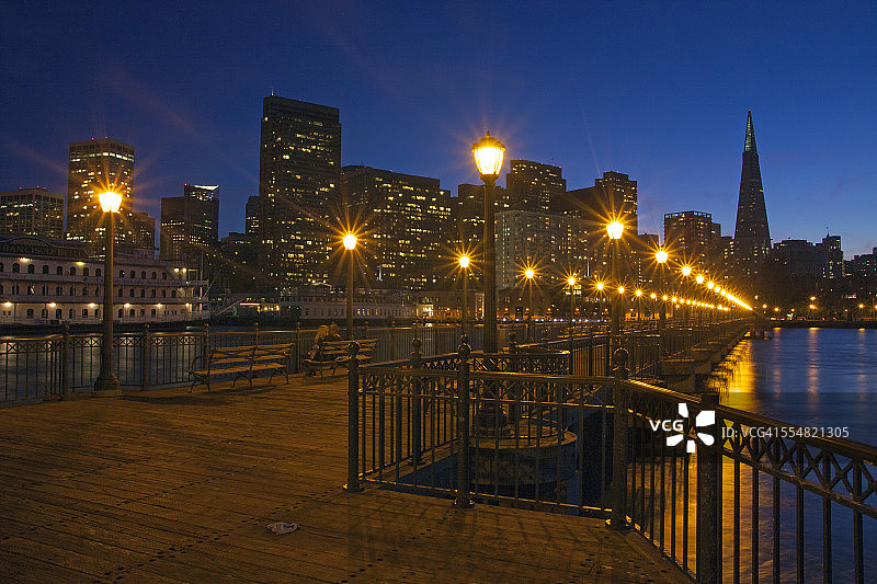 从7号码头看旧金山，加利福尼亚州图片素材