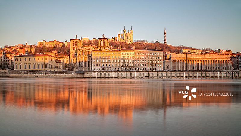 里昂索恩河畔图片素材