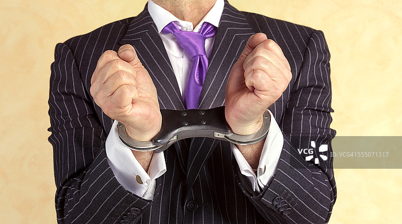 银行家/财务顾问被捕图片素材