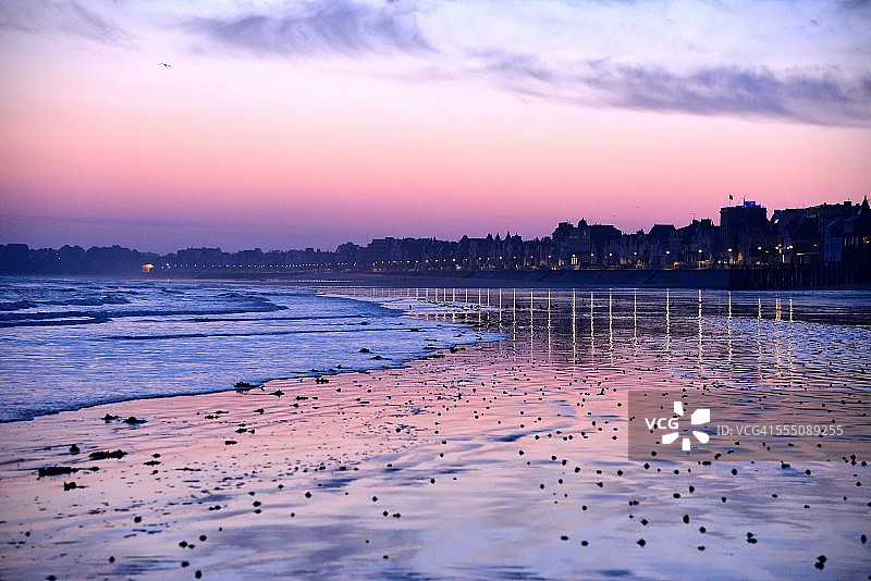 圣马洛日出图片素材