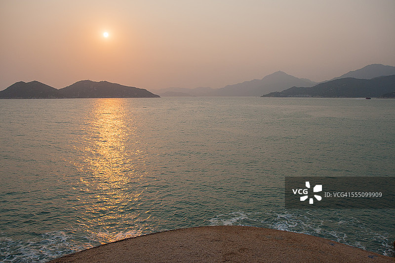 香港日落图片素材