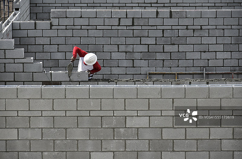 美国佛罗里达州棕榈滩砌砖工人图片素材
