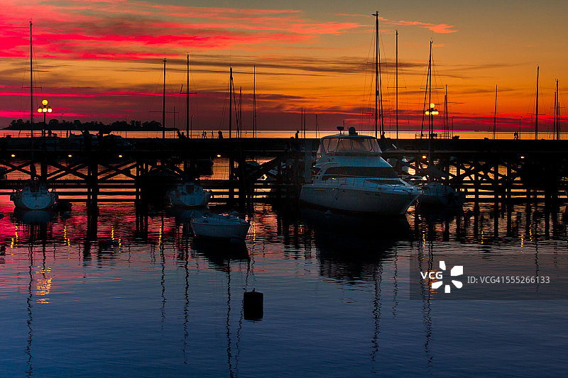 乌拉圭科洛尼亚西海岸日落图片素材