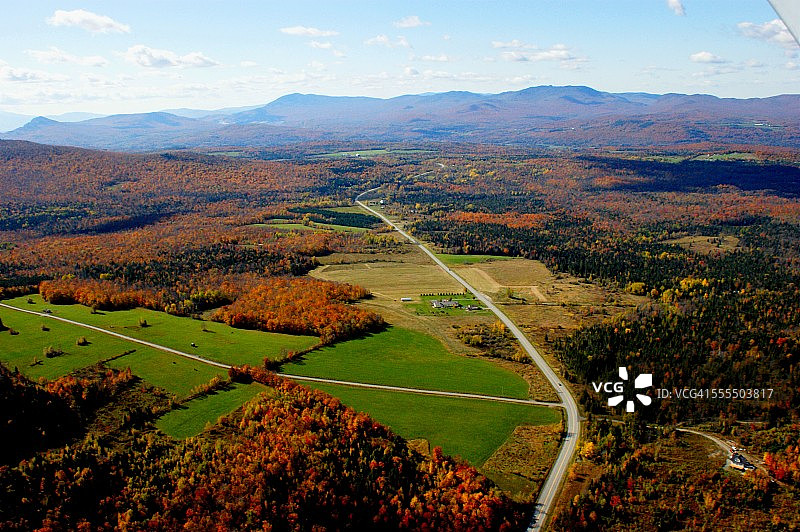 佛蒙特州空中景观图片素材