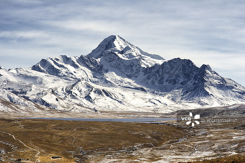 安第斯山脉的雪山图片素材