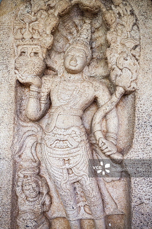 阿努拉德普勒的守卫石特写图片素材