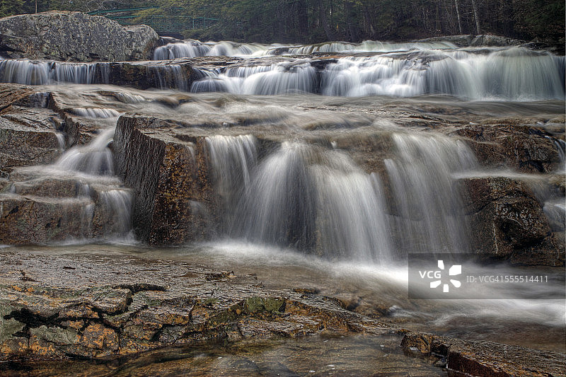 新罕布什尔州杰克逊的杰克逊瀑布图片素材