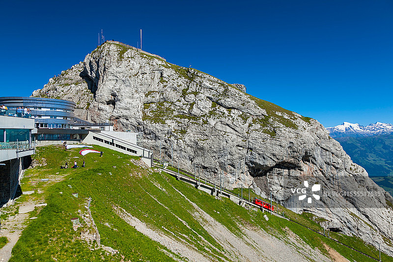 皮拉图斯铁路和皮拉图斯库尔姆车站图片素材