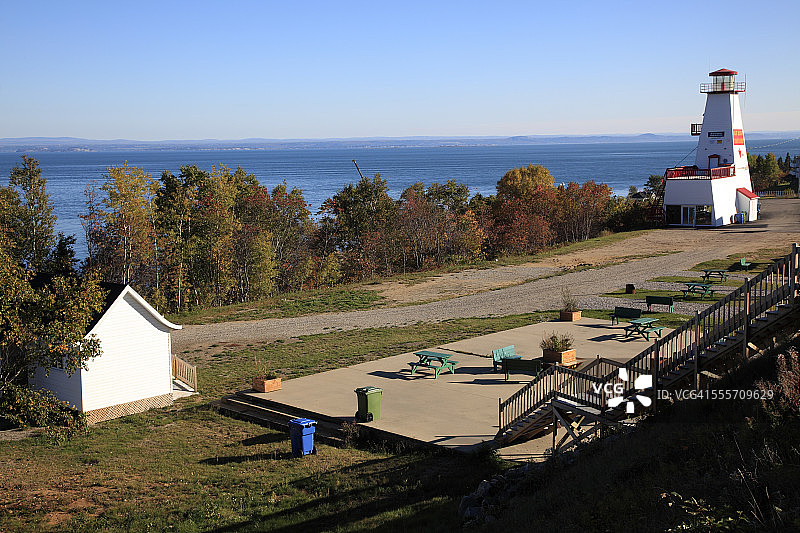 圣西蒙岸边的灯塔图片素材