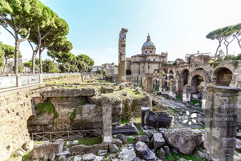 意大利罗马：古罗马广场遗址图片素材