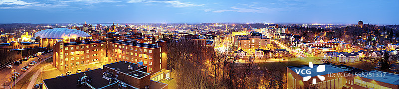 从奥林匹斯山看锡拉丘兹市图片素材