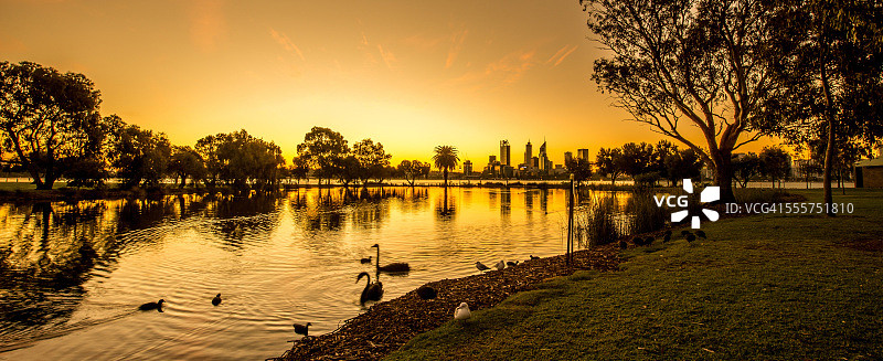 西澳大利亚珀斯日落图片素材