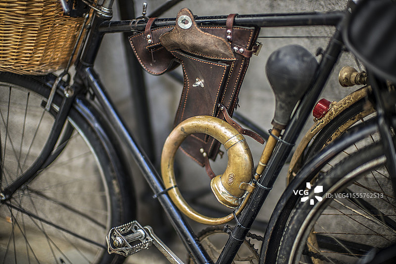 复古自行车喇叭图片素材