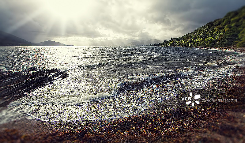 林内湖图片素材