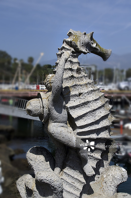 海马雕像图片素材