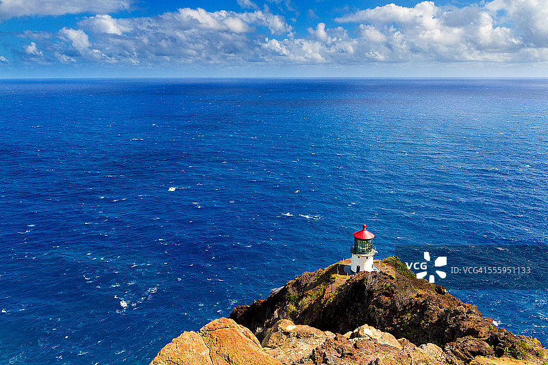 马卡普吾角灯塔的风景瞭望台图片素材