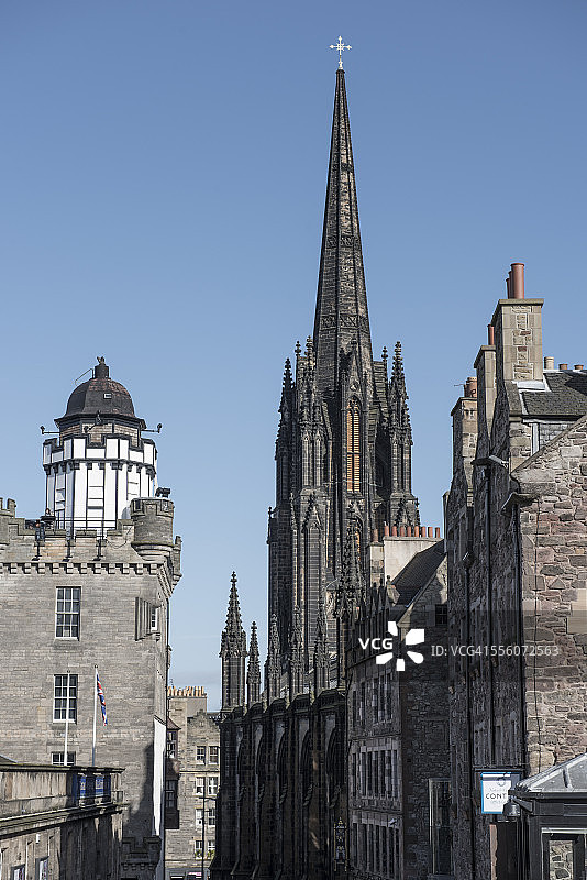 爱丁堡中心和暗箱图片素材