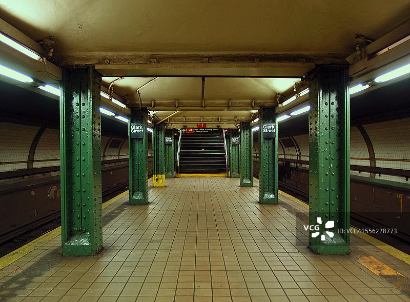 克拉克街地铁站图片素材