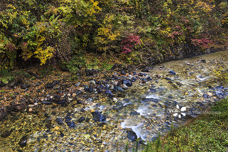 秋日河流图片素材