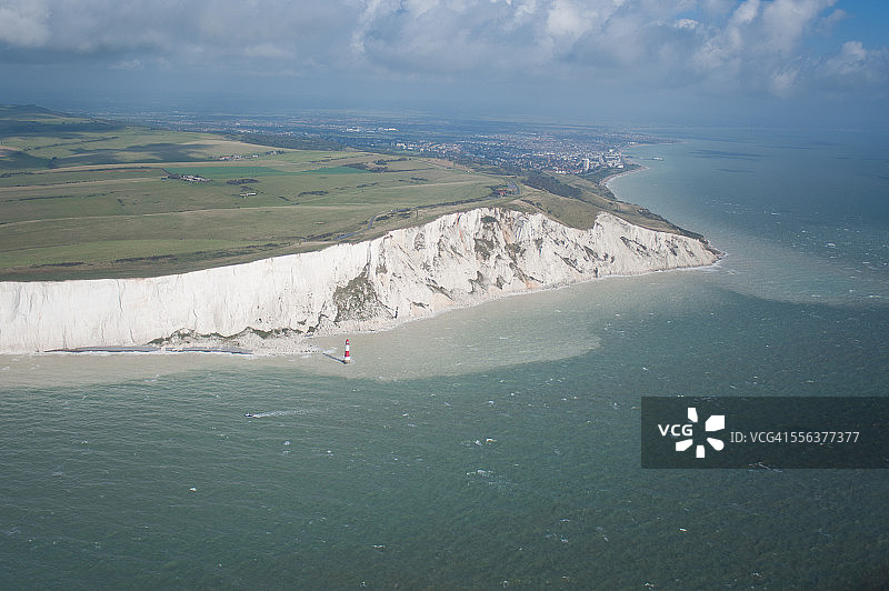 海滩头的灯塔图片素材