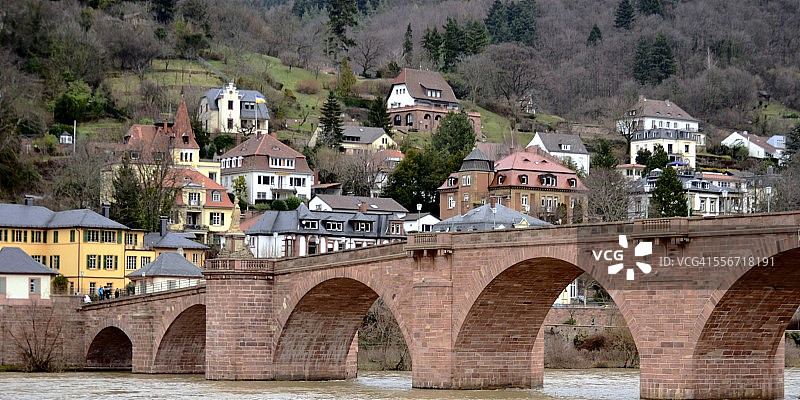 海德堡老桥图片素材