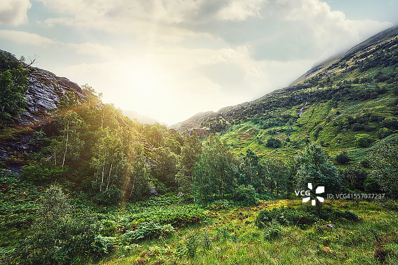 苏格兰峡谷图片素材