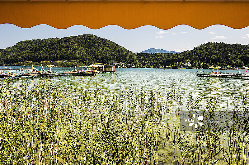 奥地利克洛派恩湖风光图片素材