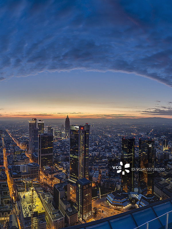 德国法兰克福城市日落景观图片素材