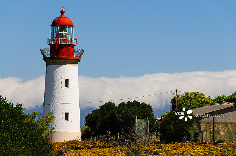 南非罗本岛上的灯塔图片素材