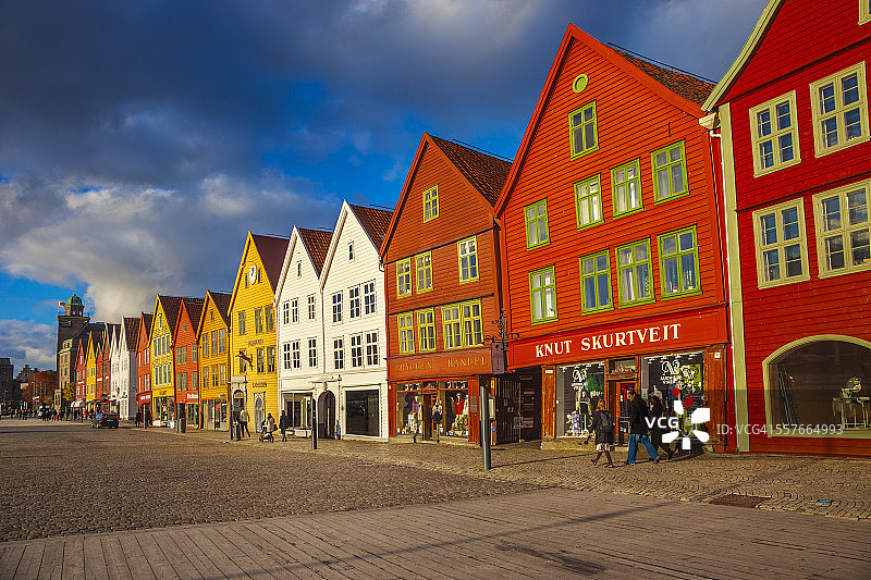 卑尔根布吕根的传统房屋图片素材