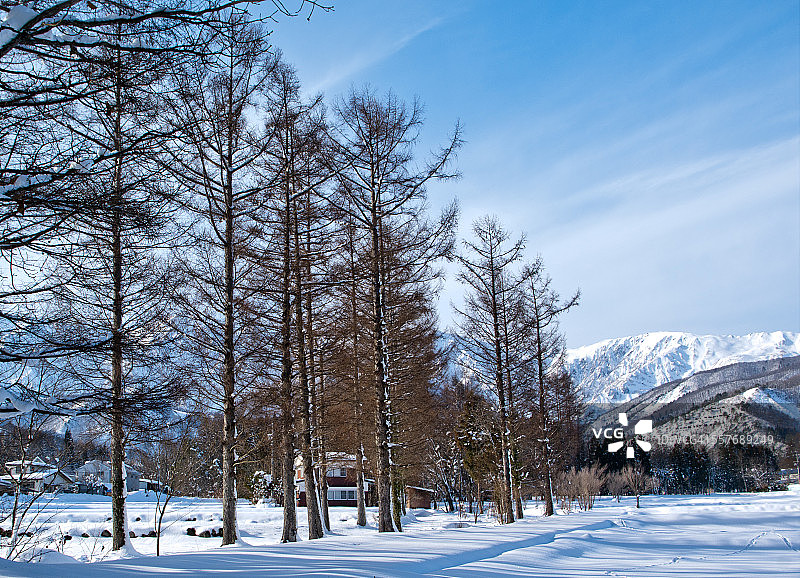 长野县白马村图片素材