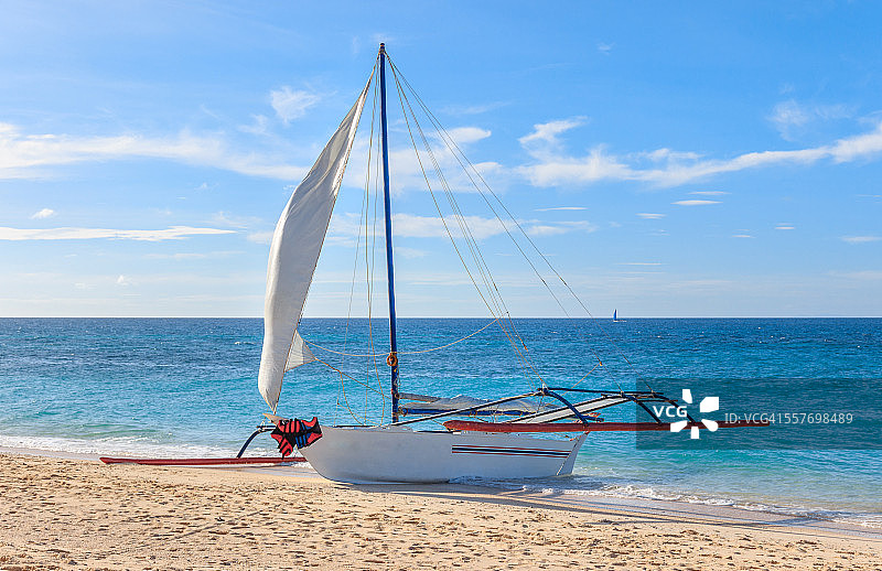 菲律宾长滩岛帆船图片素材