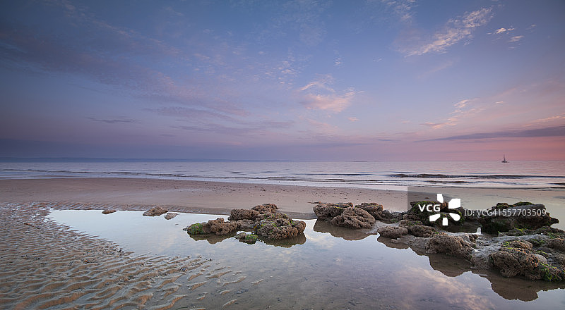 粉彩日落图片素材