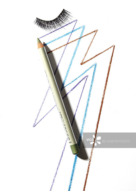 眼线笔和睫毛图片素材