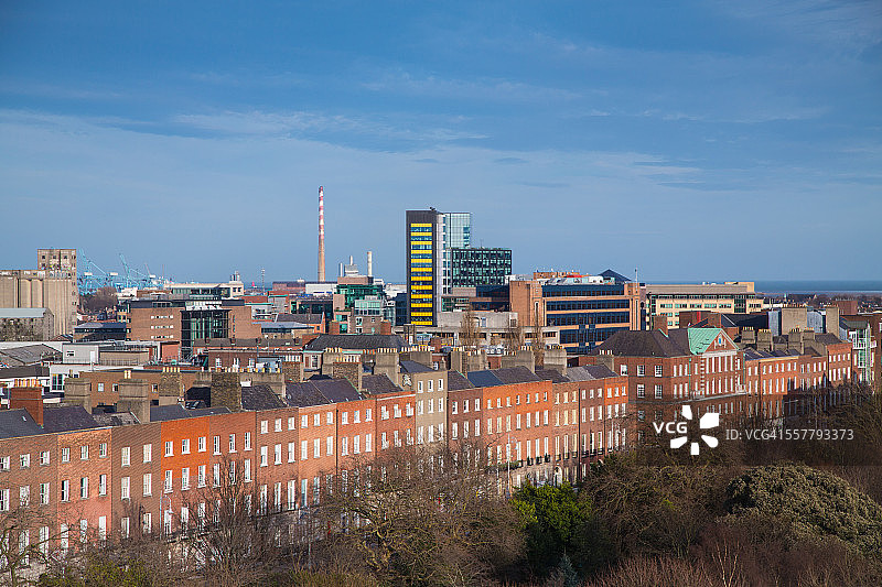 俯瞰都柏林梅林广场的观景点图片素材