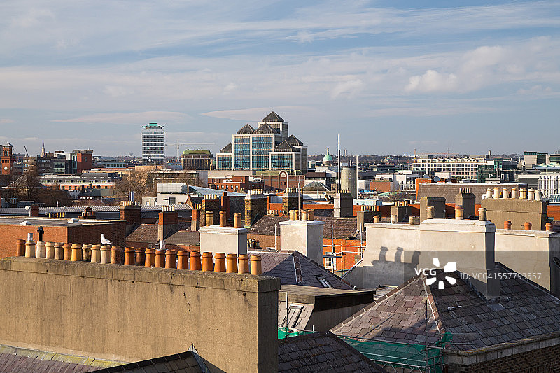 俯瞰都柏林梅林广场的观景点图片素材