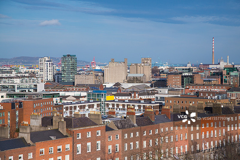 俯瞰都柏林梅林广场的观景点图片素材