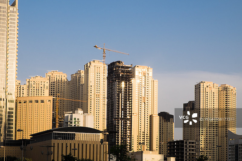 阿联酋迪拜天际线图片素材