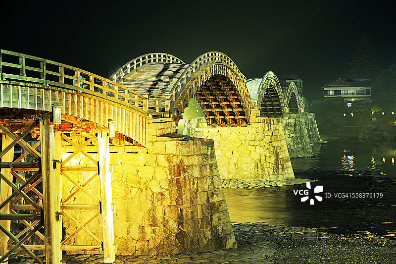 日本岩国锦带桥图片素材