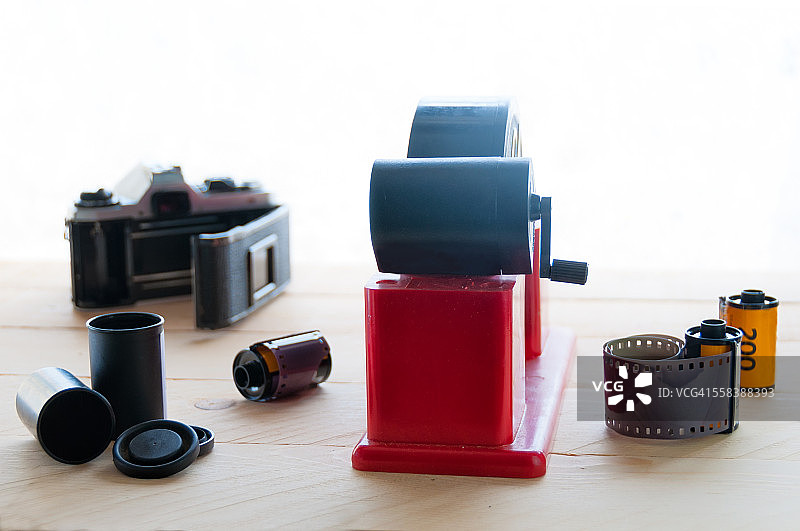 35毫米底片装片器图片素材