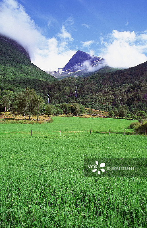 挪威奥尔登山区云景图片素材