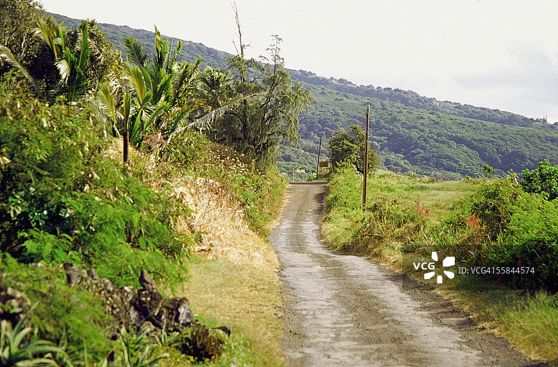 通往考波商店的道路，毛伊岛，夏威夷州，美国图片素材