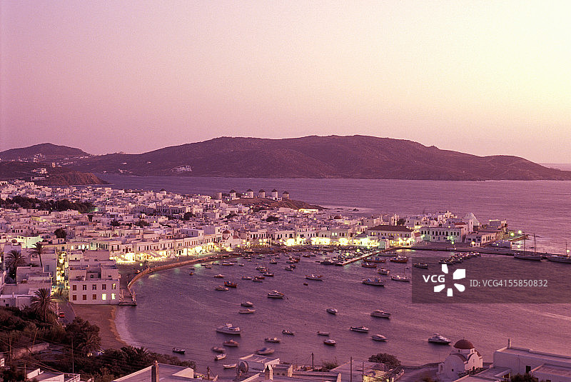 希腊基克拉泽斯群岛米科诺斯岛图片素材