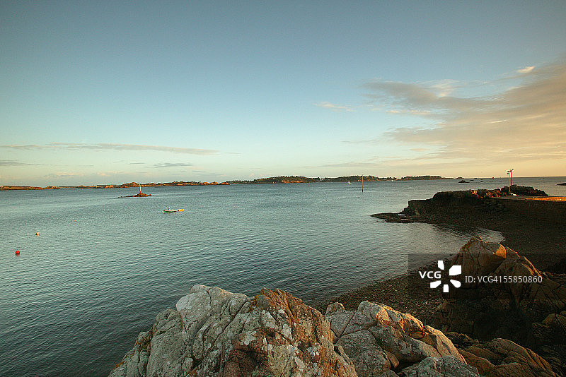 法国布列塔尼帕 directors尔群岛阿尔库埃斯特角风光图片素材