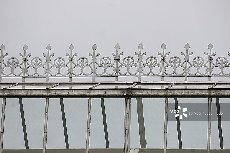 维多利亚时代温室的屋顶图片素材