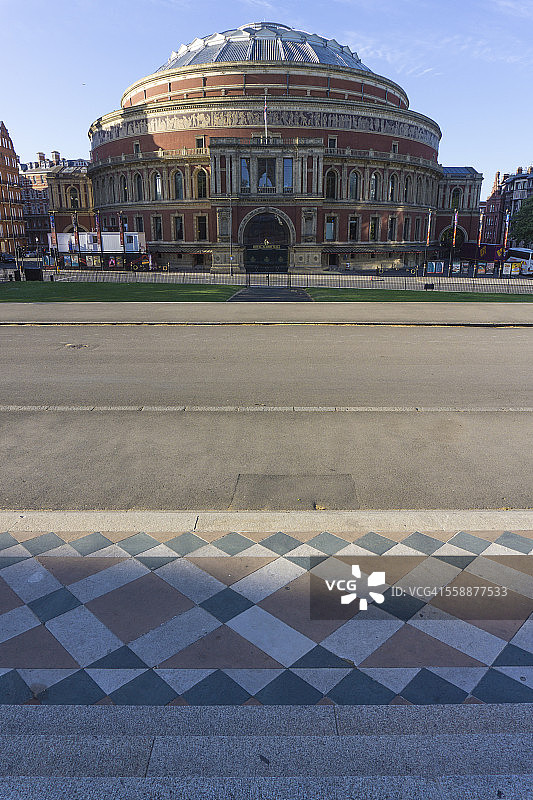 清晨的伦敦皇家阿尔伯特音乐厅图片素材