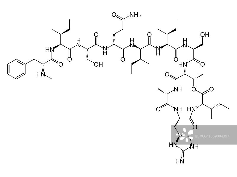 替考巴汀抗生素结构式图片素材